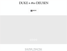 Tablet Screenshot of dukevandeusen.com